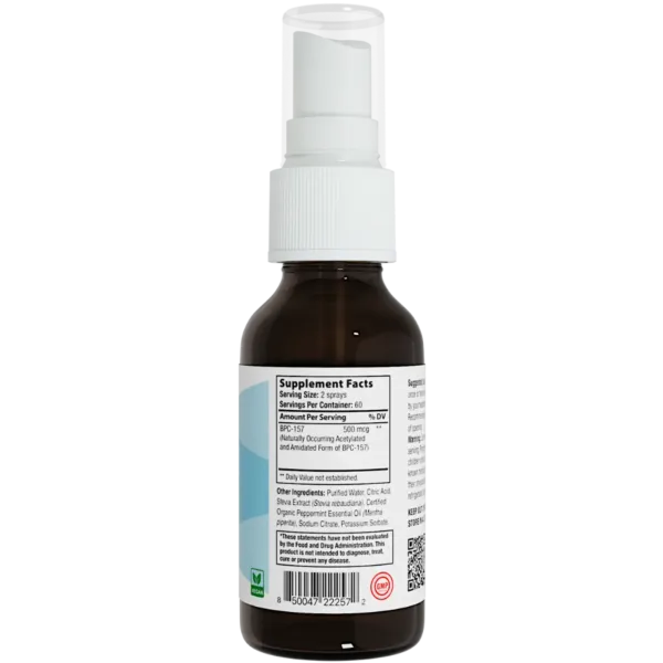Integrative Peptides BPC-157 PURE Oral Spray Пептиди для загоєння тканин, спрей оральний (без D-рибози), 60 порцій