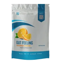 Integrative Peptides Gut Feeling Travel Sachets — Orange Creme — Пептиди для підтримки шлунково-кишкового і системного здоров’я (зі смаком апельсина), 45 стіків