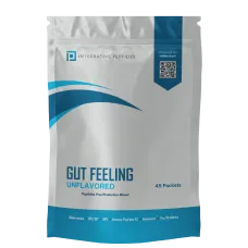 Integrative Peptides Gut Feeling Travel Sachets — Mango Strawberry — Пептиди для підтримки шлунково-кишкового і системного здоров’я (без ароматизаторів), 45 стіків