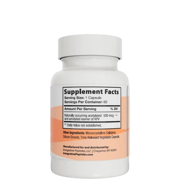 Integrative Peptides KPV (Lysine-Proline-Valine) Пептиди для зміцнення імунітету, 60 капсул