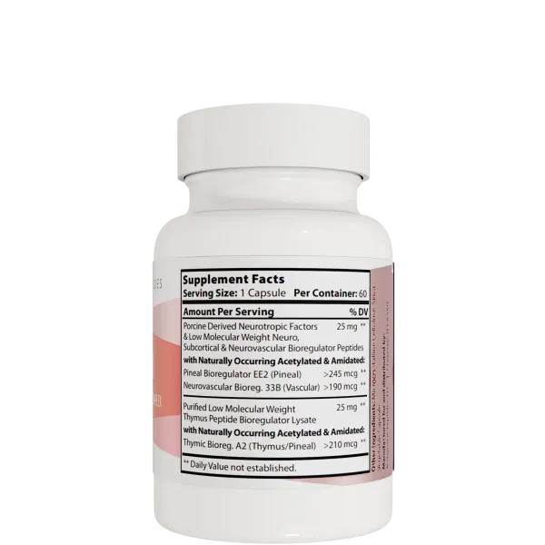Integrative Peptides PinealPep Пептиди епіфіза, тимуса та нейроваскулярної системи, 60 капсул