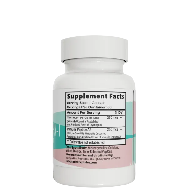 Integrative Peptides Thymogen Alpha-1 Пептиди для підтримки імунної системи, 60 капсул